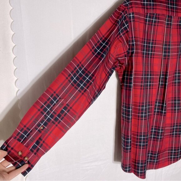Brooks Brothers Red Black Plaid Long Sleeve Casual Button Up Shirt M - Picture 8 of 12